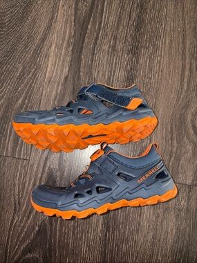 Merrell Kids Navy and Orange Outdoor Water Shoes